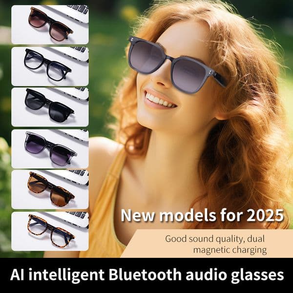 New AI Smart Glasses - Simultaneous Translation for 145 Languages, Photochromic Lenses & Built-in Bluetooth Audio