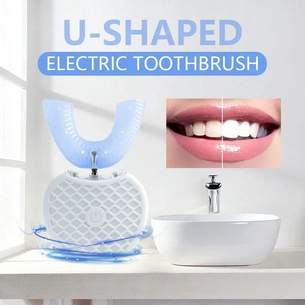 Ultrasonic Electric Toothbrush AdultAutomatic Toothbrush U-Shape Full Mouth 360 Clean Teeth Whitening IPX7 Waterproof 251127