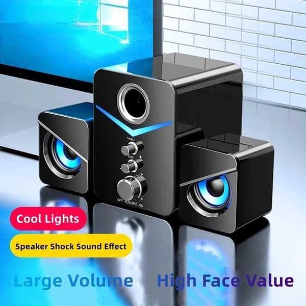 Speaker Home Theater Sound Bass System Mini Speakers Desktop Computer MP3 Player Audio for PC Phone Subwoofer Soundbar M251201