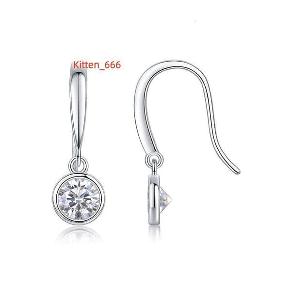Womens Drop Earrings S925 Silver Moissanite Drop Earrings Luxury Party Fine Exaggerated Jewelry With Certificate