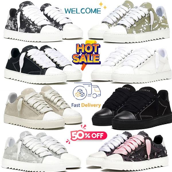 Top Design Numeris Atelier Sneakers Shoes Women Men Canvas Leather Casual Walking Rubber Sole Daily High Quality Comfort Couple Footwears 35-47 Free shipping