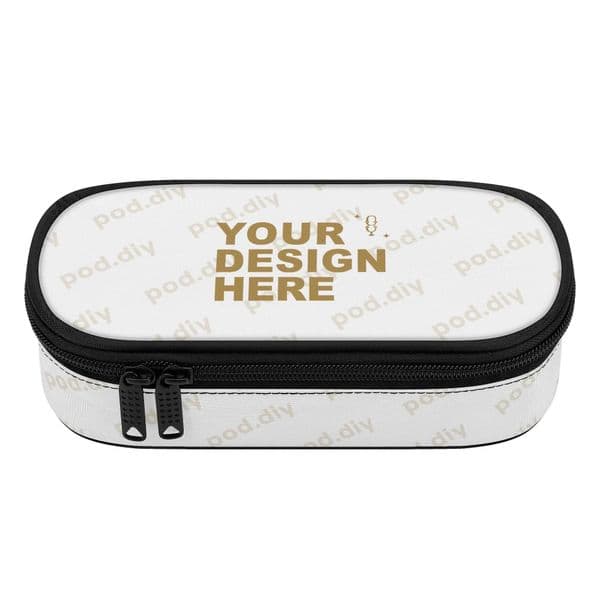 POD.DIY Large Capacity Fully Printed Pencil Case School Office Supplies Multi-functional Storage Bag Custom Patterned Canvas Pencil Case