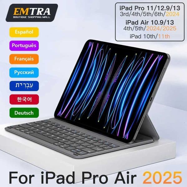 Magic Magnetic 11th 2025 13in 11in Keyboard Wireless for IPad Air 4 5 6 7 Pro 11 129 Case Stand H251202