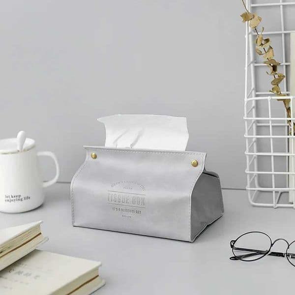 Leather carton ins wind living ro creative he European car tissue bag H251201