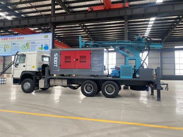 Customized500m Depth Water Well Drilling Machine With Truck Mounted Compressor and Mud Pump for Best Borehole Drilling Equipment