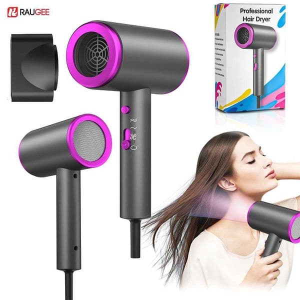 Hair Dryer 1600W Fast Speed 1600W High Power Silent Quick Drying Portable 220V Professional Hair Dryers He Travel Blow Dryer Y251202