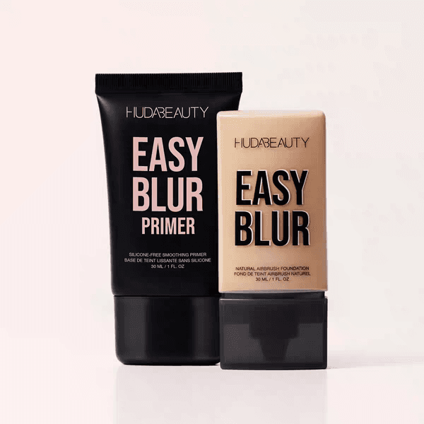 HUDA Beauty New Easy Blur Natural Air Moisturizing Soft Pyramide Skin Liquid Foundation Primer Silicone Free Smooth Pore Pre Makeup Lotion 30Ml High Quality