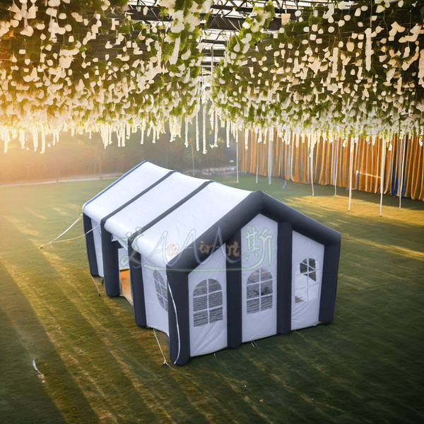New Design Giant LED Lighting Inflatable Wedding House Tent with Air Blower for Party Outdoor events