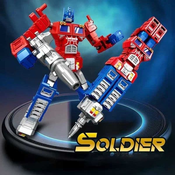 2IN1 Transformation Robot Toy Deformable Ballpoint Pen Rotary Joint Robot Deformation Action Figure Model Toys Deformed Robot Y251129
