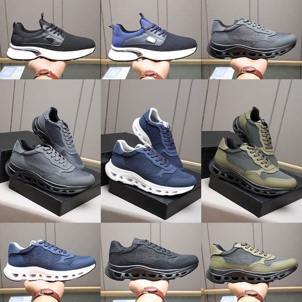 2025 Mans bosse shoes Designer bosse trainers Sneakers outdoor Running Shoes Classic mens Business lace-up Black White Yellow wheat Business casual shoes size 38-44
