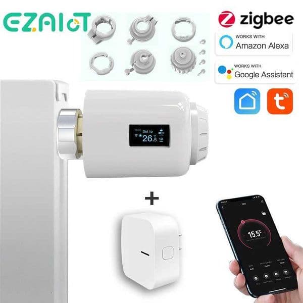 Tuya Smart Thermostatic Radiator Valve Zigbee Thermostat Programmable Actuator Temperature Controller Voice Alexa Google Home X251203