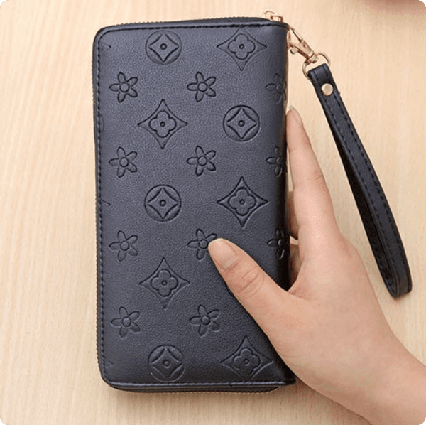 New Style Unisex Long Ziparound Wallet Fashionable Large Capacity 36card Holder Portable Wristlet in Multiple Colors
