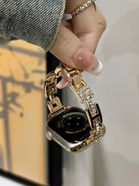 Fashion Metal bracelet For Apple Watch band link women Series 11/8/7/6/10/9 40mm 41mm 38mm 42mm 44mm 45mm 46mm Strap Z251203