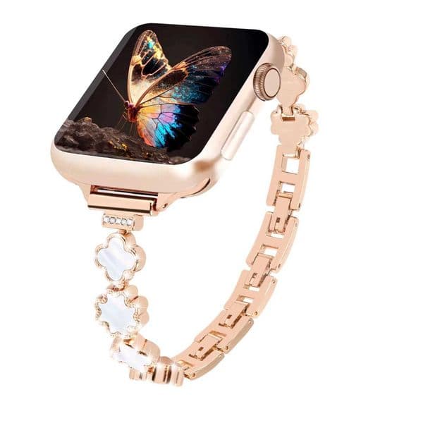 Colorful Four Leaf Clover Watch Band for Women IWatch 38mm 40mm 41mm 42mm 44mm 45mm 49mm Watch Band for Series 9-1/Ultra/SE Z251203