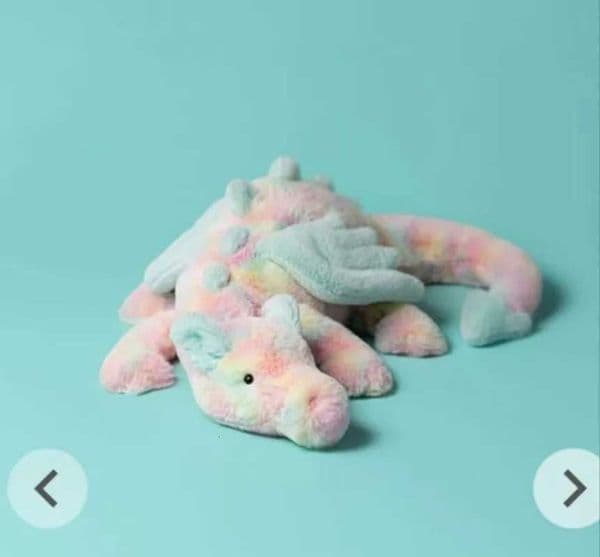 New Dragon Dolls Toys 50cm Rainbow Dragon Match to Calm Cats and Dogs Pets Soft and Comfortable Pillow Holiday Gifts Y251203