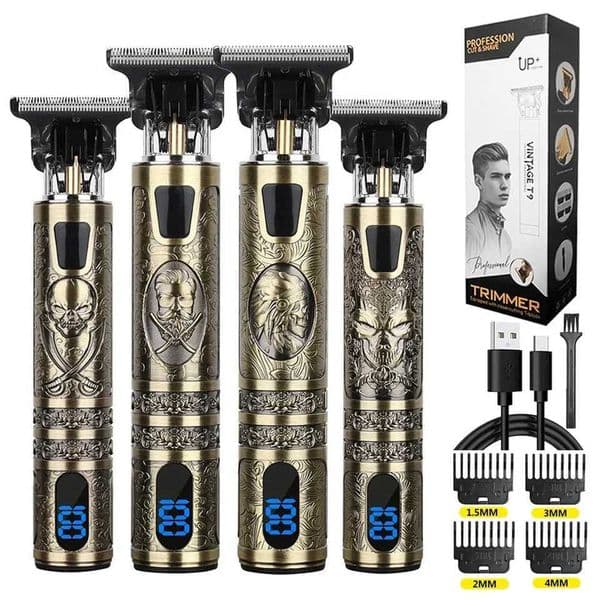 Professional Mens Electric Hair Clipper with LCD Display USB Rechargeable for Faded Haircuts Barber-Grade Trimmer Y251203