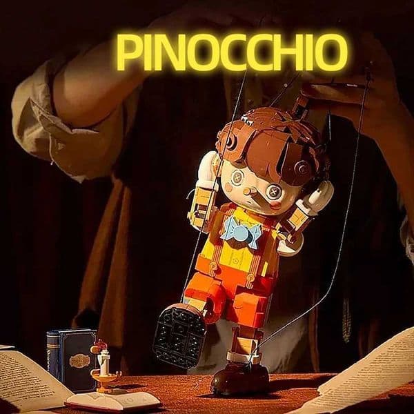 2026 New New Pinocchio Building Blocks Classic Fairy T Long Nose Doll Puppet Model Bricks Desktop Deco Kids Educational DIY Toys Gifts C251203 Designer
