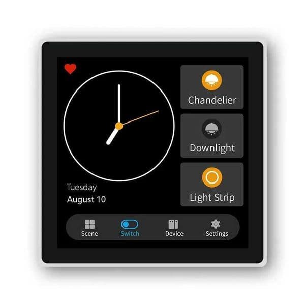 4 Inch Touch Screen Multi-functional Smart Wall Switch T3E Switch Scene Panel Intelligent Home Touch Screen Zigbee X251203