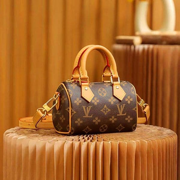 Bags Designer Mini Nano 16cm Shoulder Bag Women Leather Denim Crossbody Luxury Brand Embossed Tote Purse Brown Flower Handbag top
