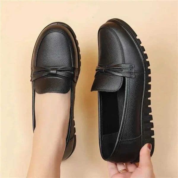 Womens Shoes Waterproof Soft Leather Casual Shoes Comfortable Slip- Women Loafers Walking Flat Shoes Mom Flats Zapatos MujerXJ251203