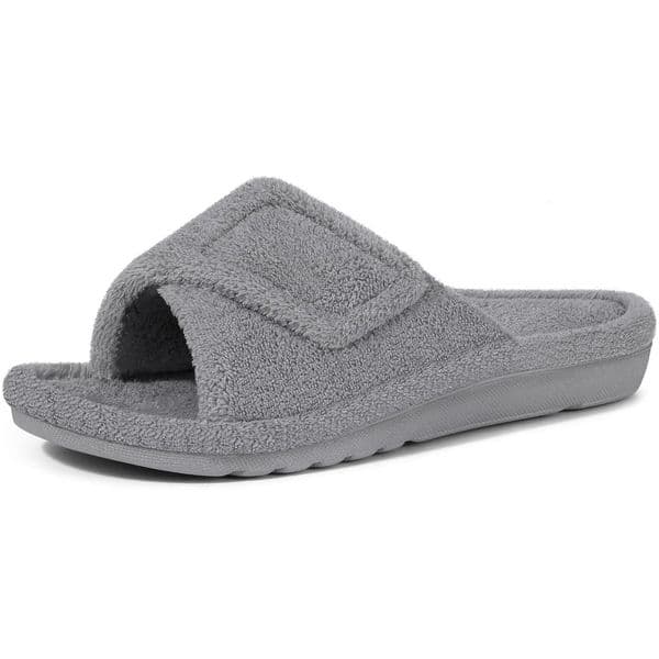 Litfun Womens Orthopedic House Slippers Soft Memory Foam Bedroom Slides Comfort Indoor Fluffy Lady With Arch Support 251103