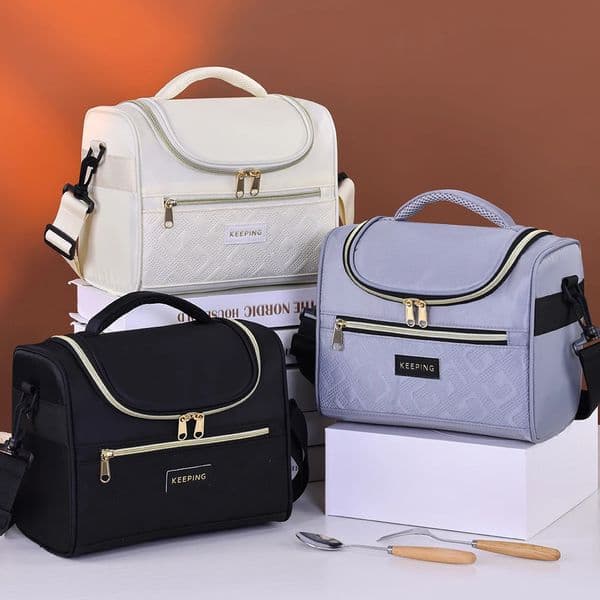 Thickened Thermal Lunch Portable Bento Outdoor Picnic Insulated Lunch Box Bag Cross-Border Cold Insulation Ice Pack 251202