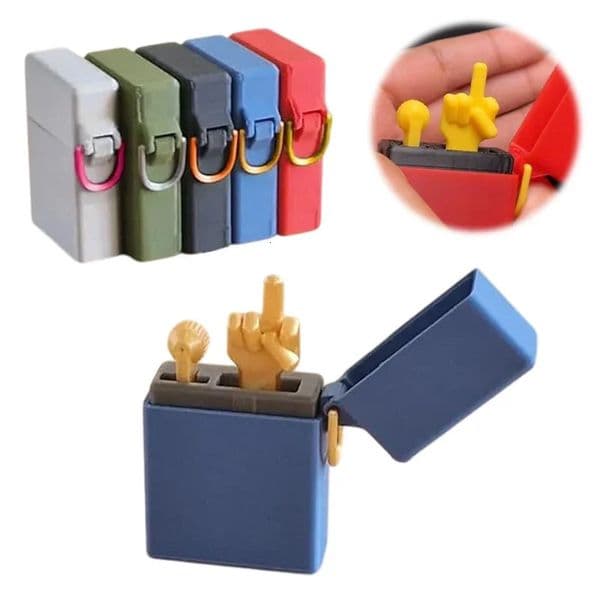 Fun Gag Birthday Gift Accessories Middle Finger In The Box Supplies Decor Figurine Crafts Desk Decoration Stress Relief Toys 251204