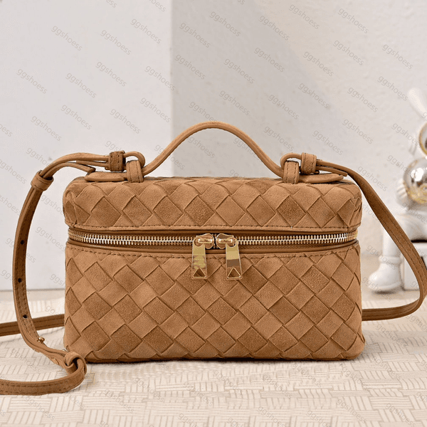 12A Vanity Bag Suede Woven Bang Bang Bag Designer luxury Genuine Leather Shoulder Bags Cosmetic Bag Handmade Woven Cross Body Bag Handbag