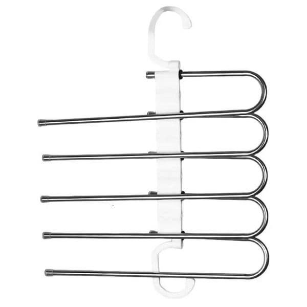 Stainless Steel Pants Multi-Layer Pant Hanger Foldable Space Saving Anti-Slip Clothing Rack Multifunctional Closet