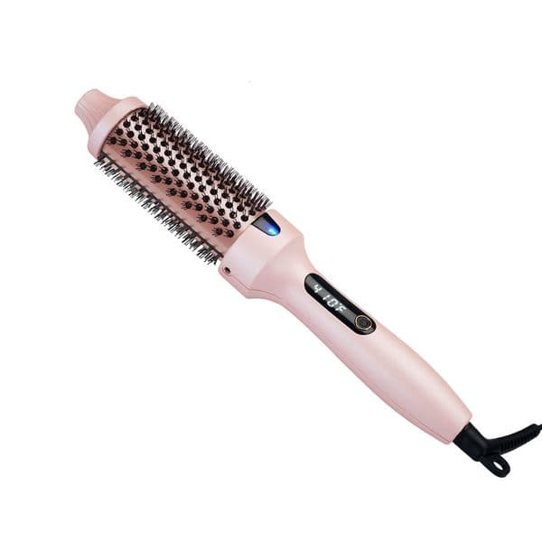 Thermal Brush 1.5 Inch Ionic Heated Round Brush Creates Blowout Look Thermal Round Brush Double PTC Ceramic Hair Curler Brush 241209