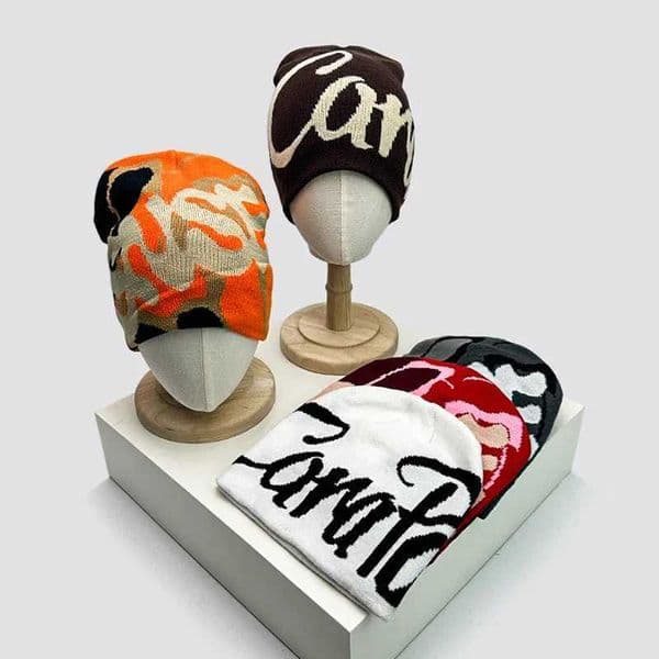 Autumn and Winter New Letter Wool Knitted Hats Color Block Warm Hip Hop Personal ies Versatile Street Niche Skate L251204 L260523