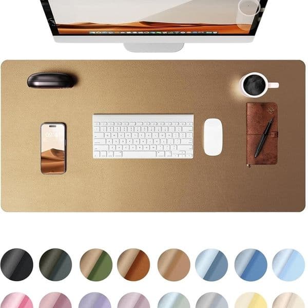 wwYSAGi Mouse Pad Leather Desk Protector Office Mat Large Mouse Mat Non-Slip PU Leather Blotter Laptop Waterproof Desk Pad 251121
