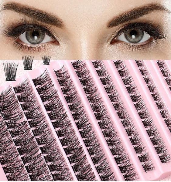 Thick Natural DIY Segmented Eyelashes 8-16mm 140 Clusters Lashes Soft Light Handmade Reusable Grafted Lashes Extensions Beauty Supply Individual Eyelashes