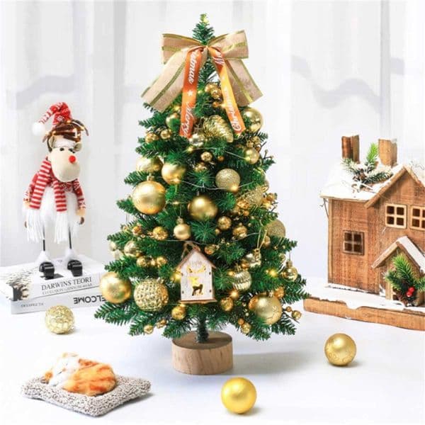 Christmas Small Pine Tree Green Simated Plants Christmas Trees He Desktop Ornaments Noel Party Table Setting Decorations H251204