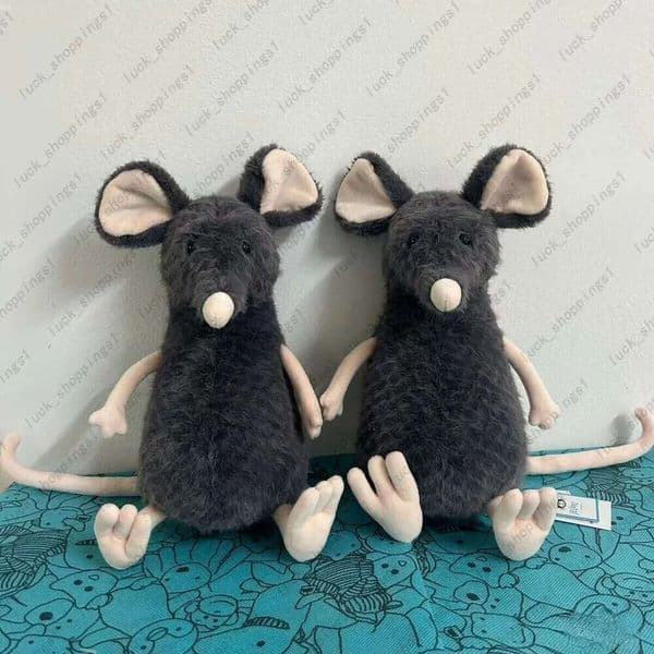 Dolls jellys Cat Lachlan Sad Rat Plush Doll Children's toys Cute cartoon Lackland sad mouse plush toy soothing doll Gifts kids women