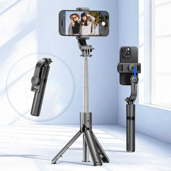 F01 Portable 6 Section Extendable Tripod Stand Lightweight Detachable Phone Holder 360 Degree Rotatable Selfie R M251205