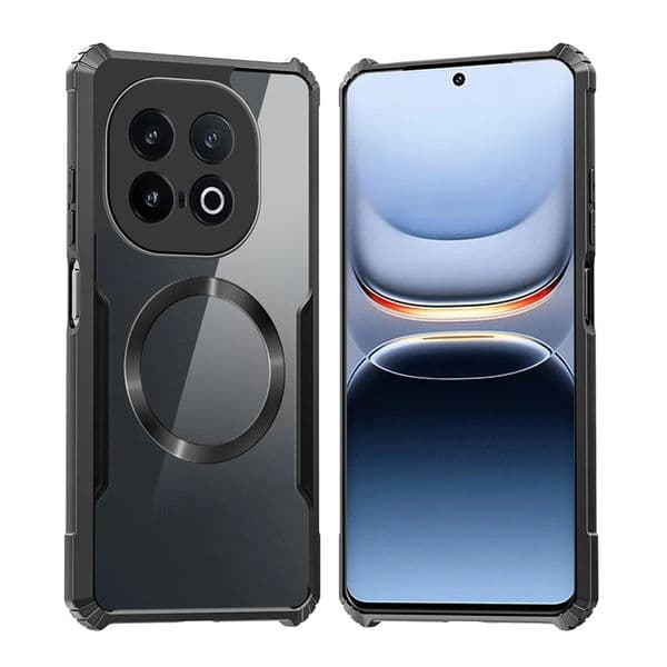 For Vivo IQOO 15 13 12 11 10 9 9T 9 SE 9 Pro 12 Pro Phone Case Magnetic High-permeability Four-corner Drop-resistant Protective Acrylic Cover
