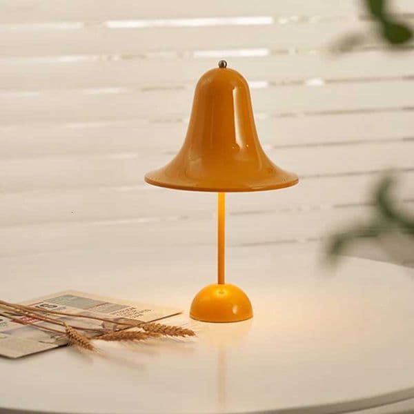 Nordic New Design Retro Bell Simple Magnetic USB Charging Desk Reading Light Creative Decor Bedside Top Touch Control Table Lamp Z251205