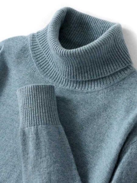 Autumn Winter Men Wool Turtleneck Pullover Long Sleeve Basic Cashmere Sweater 00 Merino Wool Knitwear Smart Casual Clothing W251205