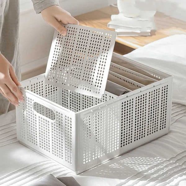 Clothes Wardrobe Closet Storage Box Foldable Underwear Organizers Drawer Dividers Storage Clothes Jeans Closet Container H251205