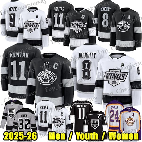 #10 Artemi Panarin hockey jersey #11 Anze Kopitar LA KingSS jersey Drew Doughty Kevin Fiala Adrian Kempe Quinton Byfield Corey Perry Wayne Gretzky Darcy Kuemper jersey