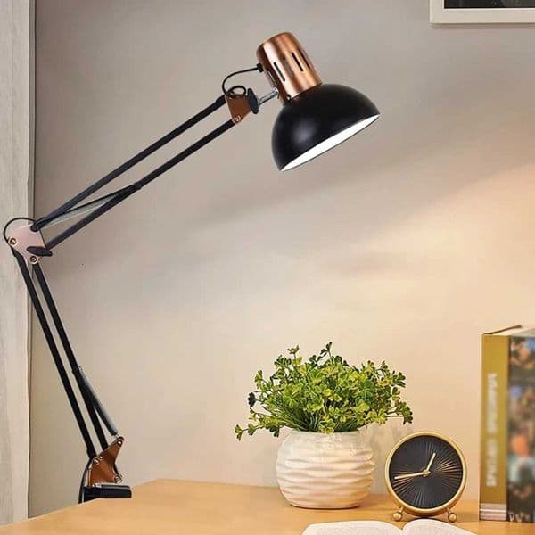 ED Studio Desk Lamp Vintage Portable Lamps With Clamp Book Reading Folding Writing Study Light Fixture Nail Manicure Table Z251205