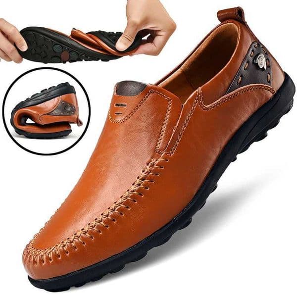 Handmade Shoes Genuine Leather Casual Shoes For Men Flat Platform Walking Shoes Outdoor Footwear Loafers Breathable Sneakers W251205