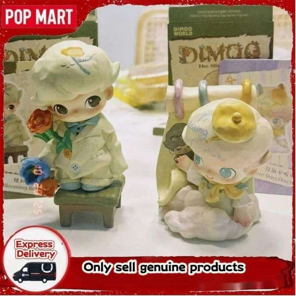 Popmart New Genuine Dimoo The Missing Day Series Blind Cute Action Figure Model Desktop Ornament Mystery Box Doll Toy Gift