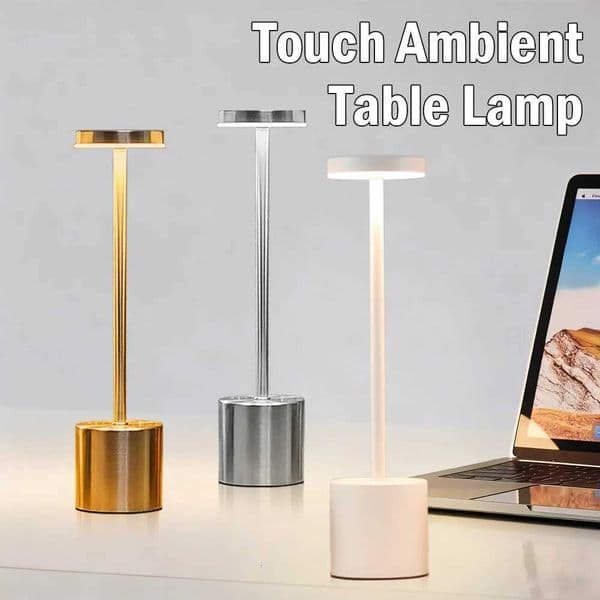 Classic Touch Sensor LED Table Lamp USB Rechargeable Desk Lamp 3 Colors Dimming Modern Bedside Decor Night Light Mood Lighting Z251205
