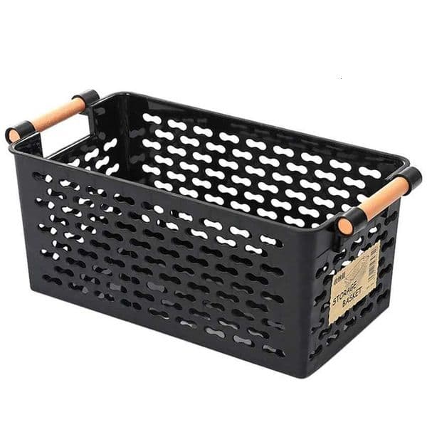 Plastic Desktop Storage Basket Rectangar Bathro Portable Storage Box Bath Basket Kitchen Debris Mti-pose Baskets H251205