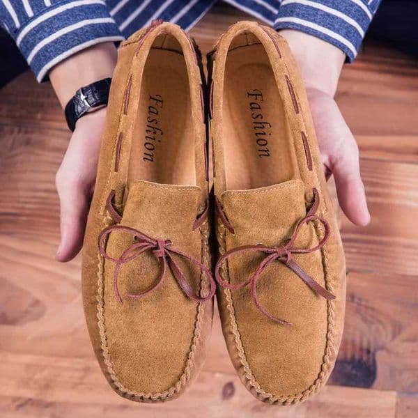 Leather Men Casual Shoes Luxury Brand comfortable Slip on Formal Loafers Men Moccasins Italian Soft Male Driving Shoes W251205
