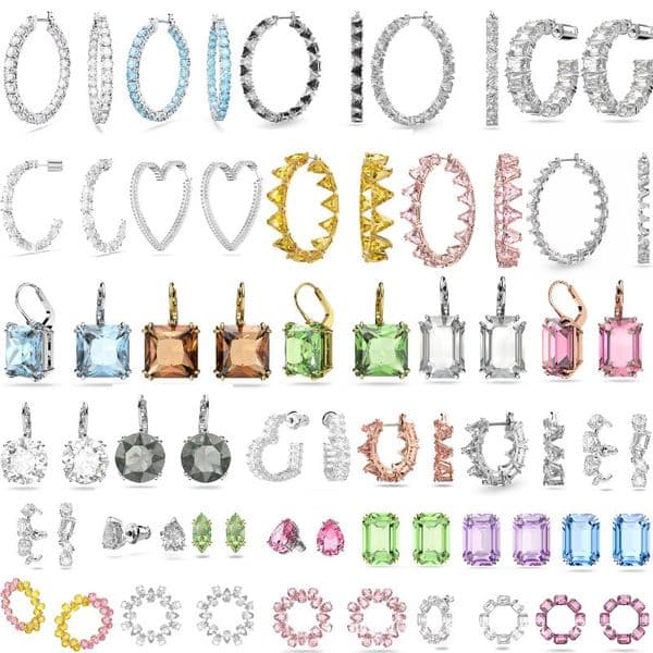 Fashionable New Earrings Fashionable Crystal Earrings Niche Design High End Feeling Light Luxury Versatile Temperament Womens Gift Earrings