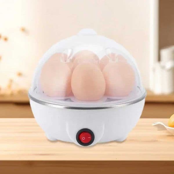 Mini Electric Egg Cooker 6 Eggs Steamer Multifunction Auto Shut Off Boiler Fast Cooking for Breakfast Kitchen Appliance M251206