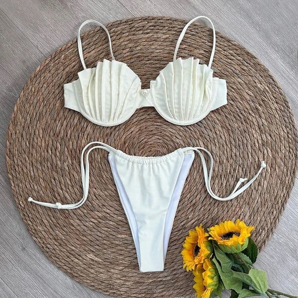 Sexy Shell Micro Bikini Women Swimsuit Female Swimwear Thong Bikinis Set Brazilian Beach Wear Bathing Suit Biquini 251205
